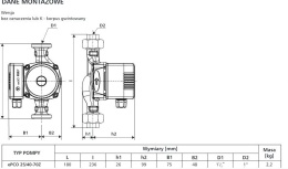LFP Pompa obiegowa 3L 25/40-70 EXPERIA sterowana elektronicznie 180 mm A091-025-07-03
