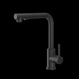 Quadron Bateria kuchenna NICKI stalowa, pure carbon, wyciągana wylewka 3673503A_BLM