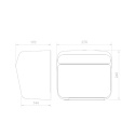 Sapho Elektryczna suszarka do rąk, bezdotykowa 220-240V, 1500W, 270x240x170 mm, stal nierdzewna polerowana 01251.B