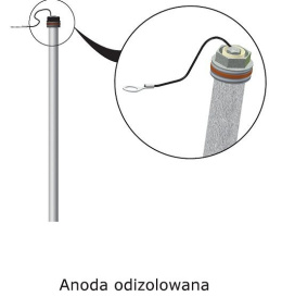 BIAWAR 20924 ANODA ODIZOLOWANA Ø26x350 1