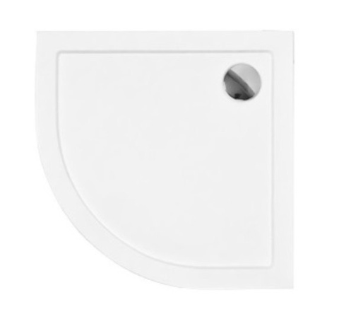 Besco Aron Brodzik Półokrągły SlimLine 90x90 biały BAA-90-NR Besco Aron Brodzik Półokrągły SlimLine 90x90 biały BAA-90-NR