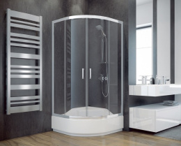 Besco Modern kabina półokrągła 90x90x185cm mrożone MP-90-185-M