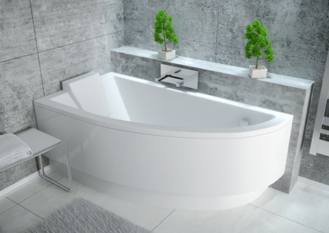 Besco Praktika Wanna asymetryczna Lewa 150x70 biała WAP-150-NL