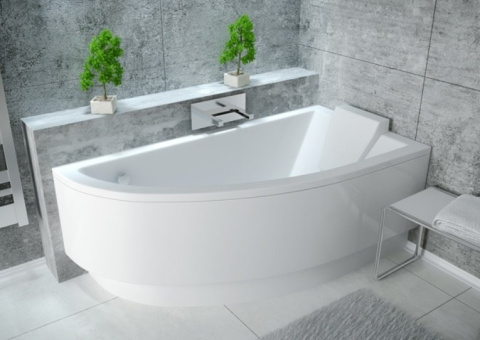 Besco Praktika Wanna asymetryczna Prawa 150x70 biała WAP-150-NP