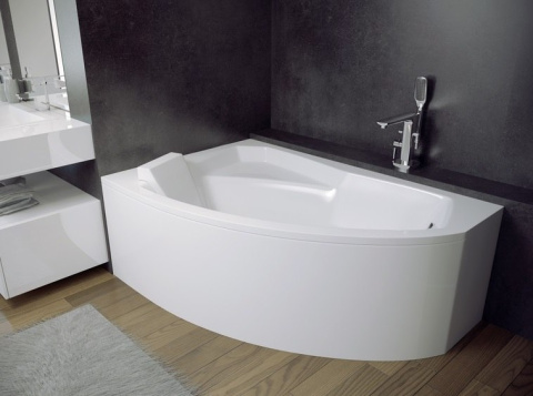 Besco Rima Wanna asymetryczna Lewa 130x85 biała WAR-130-NL