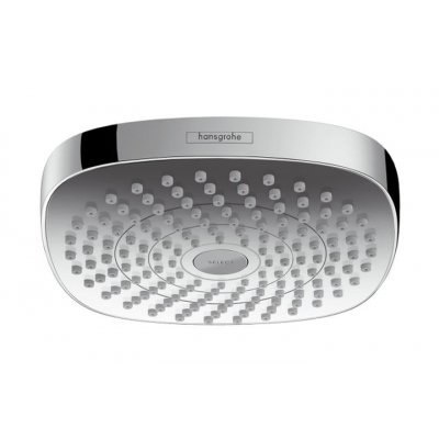 Hansgrohe Deszczownica/ Głowica prysznicowa Croma Select E 180 2jet, DN 15, EcoSmart 9 l/min, 187x187 mm, chrom 26528000