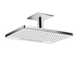 Hansgrohe Deszczownica Rainmaker Select 460 2jet sufitowa, dł. 164 mm, biały/chrom, EcoSmart 24014400