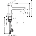 HANSGROHE 100 COOLSTAR METROPOL BATERIA UMYWALKOWA CHROM 32503000