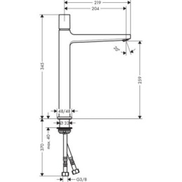 HANSGROHE BATERIA UMYWALKOWA 260 METROPOL CHROM 32572000