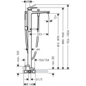 HANSGROHE METROPOL BATERIA WANNOWA CHROM 32532000