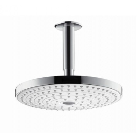 HANSGROHE Raindance Select S 240 2jet głowica prysznicowa z przyłączem sufitowym 100 mm chrom/biały 26467400 HANSGROHE Raindance Select S 240 2jet głowica prysznicowa z przyłączem sufitowym 100 mm chrom/biały 26467400