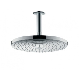 HANSGROHE Raindance Select S 300 2jet głowica prysznicowa z przyłączem sufitowym 100 mm chrom/biały 27337400