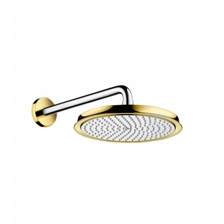Hansgrohe Raindance Classic 240 Air 1jet Deszczownica z ramieniem prysznicowym 24x24 cm, chrom/złoty 27424090 Hansgrohe Raindance Classic 240 Air 1jet Deszczownica z ramieniem prysznicowym 24x24 cm, chrom/złoty 27424090