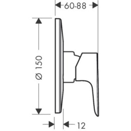 Hansgrohe Talis E bateria prysznicowa podtynkowa 71766000