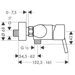 Hansgrohe Talis S bateria prysznicowa jednouchwytowa 32620000