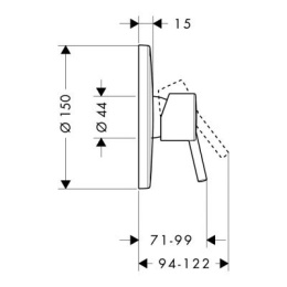 Hansgrohe Talis bateria prysznicowa podtynkowa chrom 32675000