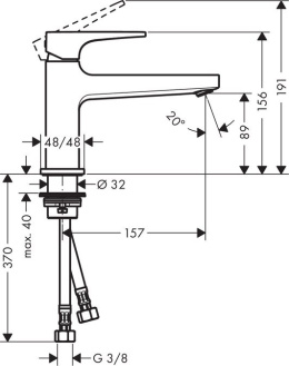 HANSGROHE BATERIA UMYWALKOWA 32503000