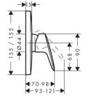 HANSGROHE LOGIS BATERIA PRYSZNICOWA 71607000