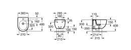 ROCA MERIDIAN - BIDET PODWIESZANY COMPACTO - A357246000