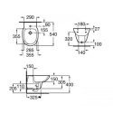 Roca Debba Round bidet wiszący biały A357999000