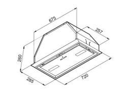 VDB FLAT 74 Okap Podszafkowy