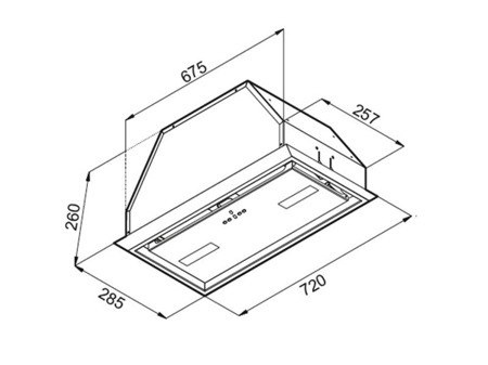 VDB FLAT 74 Okap Podszafkowy VDB FLAT 74 Okap Podszafkowy