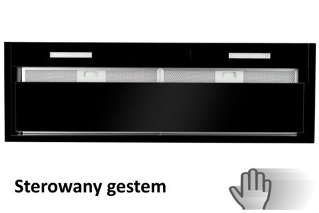 VDB FLAT GEST 90 BLACK Okap Podszafkowy VDB FLAT GEST 90 BLACK Okap Podszafkowy