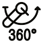 Obrót wylewki w stopniach: 360
